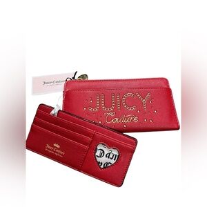 Juicy Couture 2pc Lime Light Chili Red Wallet